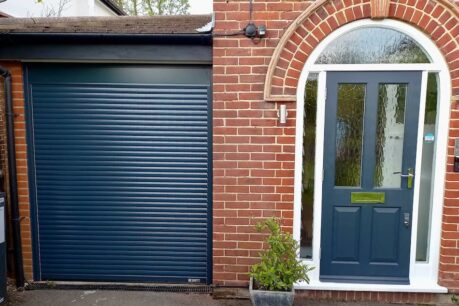Automated Roller Aluminium Grey Garage door