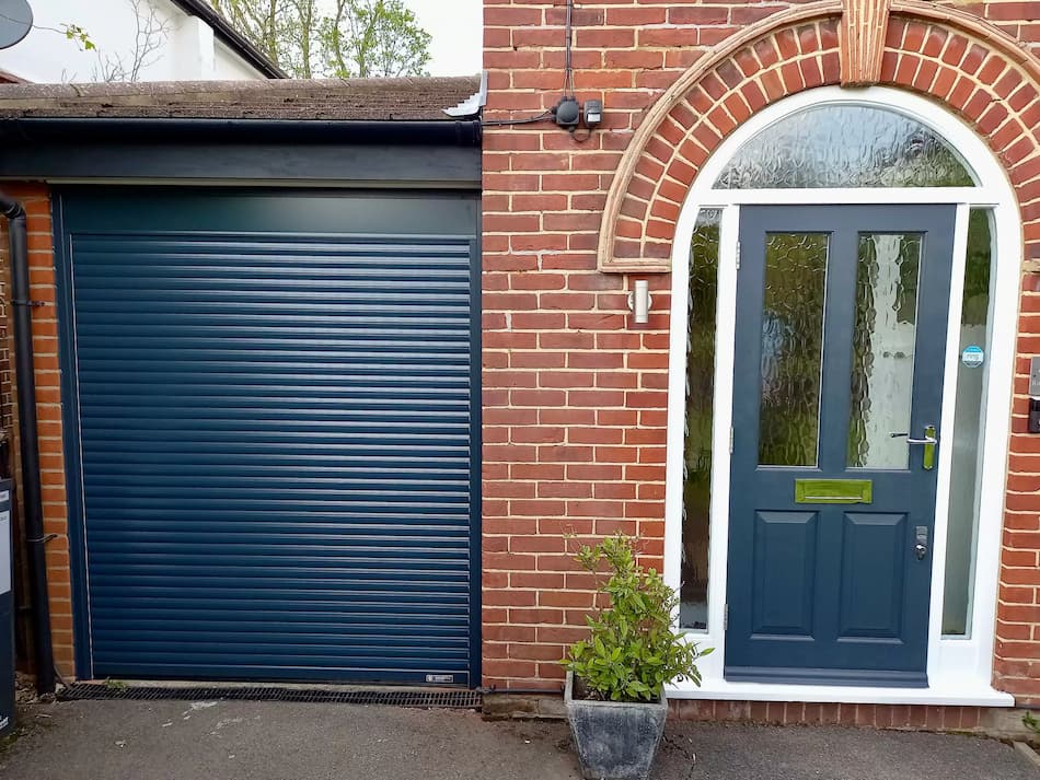 Automated Roller Aluminium Grey Garage door