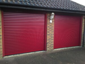 Thermaglide roller shutters in Burgundy