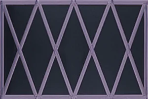 Opaque Black with Border and Diamond Leading Glazing