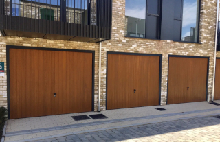 Wooden garage doors