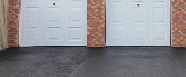 Driveway in front of garage