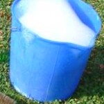 Bucket of soapy water